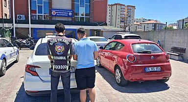 Büyükçekmece'de trafik kavgası kamerada