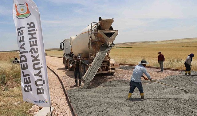 Büyükşehir, 3 ilçeyi beton yolla birbirine bağlıyor