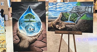 Çevre Haftası'nda öğrencilerden "Eko-Denge" sergisi