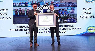 Çolakoğlu Metalurji Spor Kulübü'ne KASKF'den başarı plaketi
