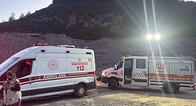 Dere suları yükseldi, mahsur kalan 2 kişi kurtarıldı