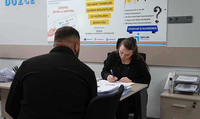 Düzce iş kulübü istihdama katkı sağlamaya devam ediyor
