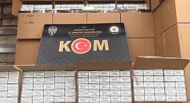 Düzce'de binlerce kaçak ürün ele geçirildi