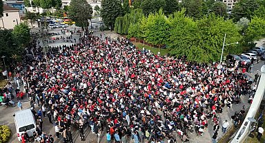Düzce'de milli maç heyecanı