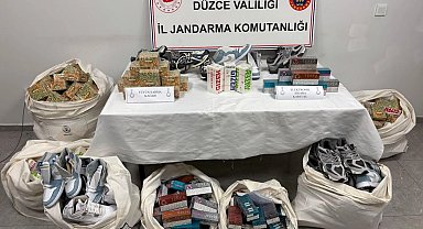 Düzce'de kaçakçılık operasyonu