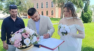 Edirne'de 33 çiftin mutluluğu aynı tarihte buluştu: Evlenmek için 06.06.2026'yı seçtiler