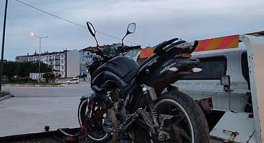 Edirne'de abartı egzozlu motosiklete 27 bin 629 TL ceza