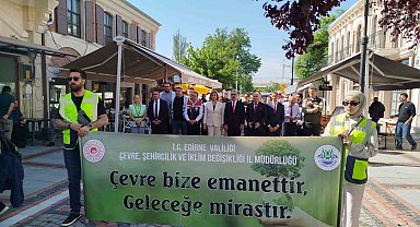 Edirne'de Türkiye Çevre Haftası kutlamaları renkli görüntülerle başladı