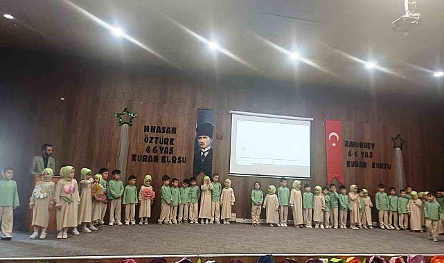 Emet'te 4-6 Yaş Kur'an kursu öğrencilerinden yıl sonu gösterisi
