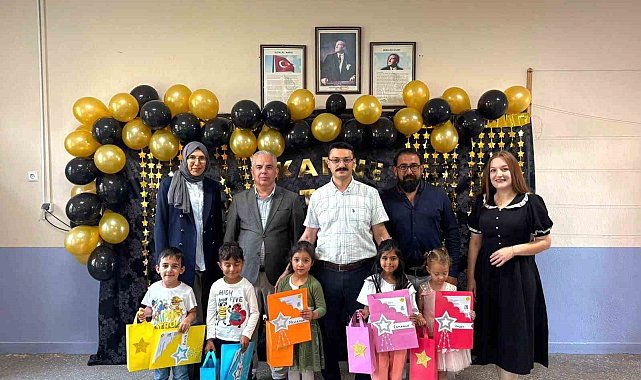 Emirdağ Tez İlkokulu'nda öğrenciler karne sevinci yaşadılar