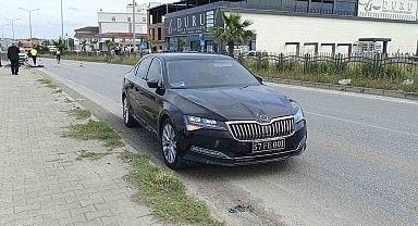 Erfelek Belediye Başkanı'nın makam aracının çarptığı bisikletli yaralandı
