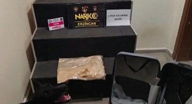 Erzincan'da 1 kilo 725 gram eroin ele geçirildi, 1 şüpheli tutuklandı