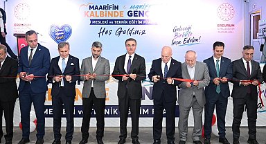 Erzurum'da "Maarifin kalbinde marifetli gençlik" mesleki ve teknik eğitim fuarı açıldı