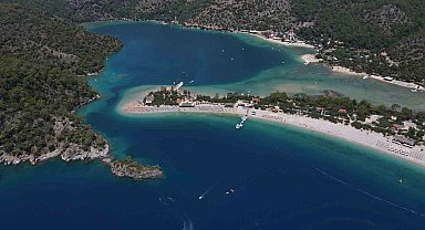 Fethiye'nin gözde plajına bayramda 18 bin 870 ziyaretçi