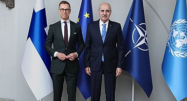 Finlandiya Cumhurbaşkanı, TBMM Başkanı Kurtulmuş'u kabul etti