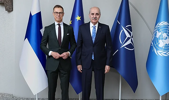 Finlandiya Cumhurbaşkanı, TBMM Başkanı Kurtulmuş'u kabul etti