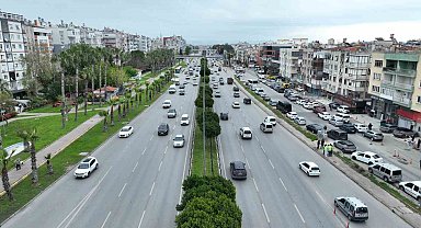 Gazi Bulvarı'nda trafik akışını rahatlatmak için çalışma başlatıldı