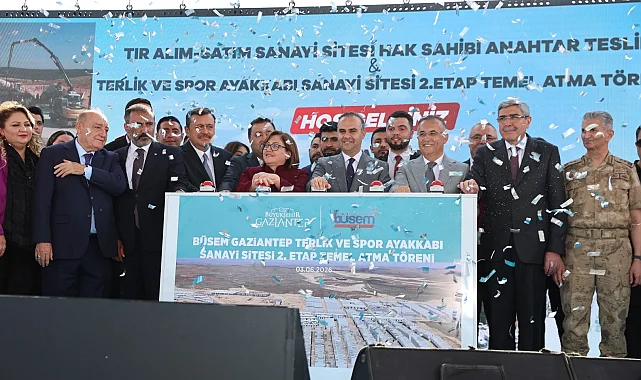 Gaziantep BÜSEM'de yeni iş yerlerinde anahtar töreni