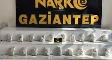 Gaziantep'te 22 kilo uyuşturucu ele geçirildi: 8 şahıs tutuklandı