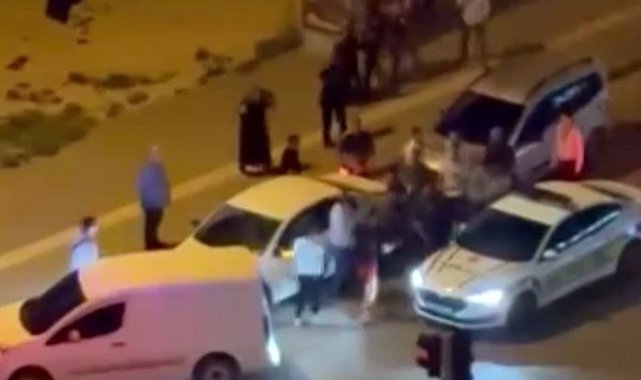 Gaziantep'te meydan savaşını aratmayan trafik kavgası