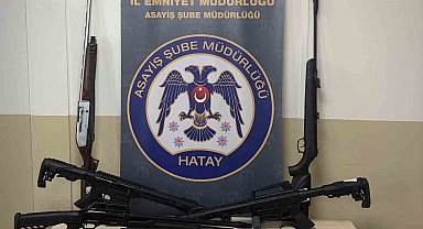 Hatay'da ruhsatsız silah operasyonu: 14 şüpheli yakalandı
