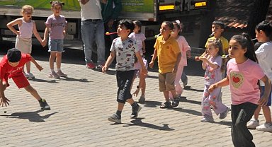 Hem piknik yaptılar hem yarıştılar