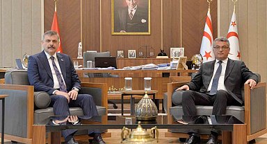 İçişleri Bakanı Çiftçi, KKTC Cumhurbaşkanı Erhürman ile görüştü