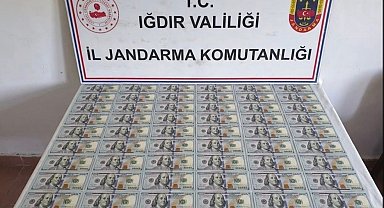Iğdır'da 10 bin dolar değerinde sahte banknot ele geçirildi