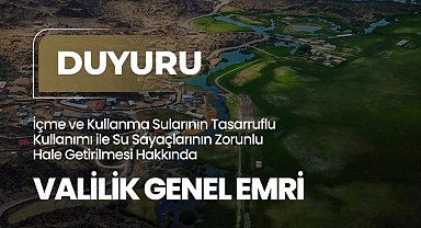 Iğdır'da su tasarrufu için yeni dönem... Su sayacı zorunlu hale getirildi