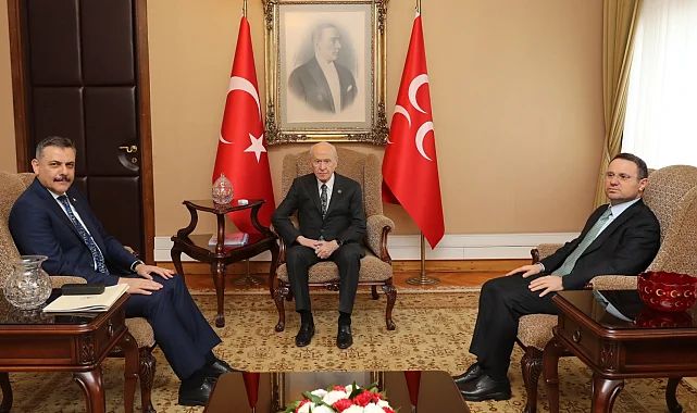 İki bakandan MHP lideri Bahçeli'ye ziyaret