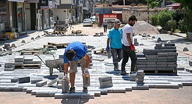 İzmir Bornova'da Tarihi Çarşı'da estetik dönüşüm başladı