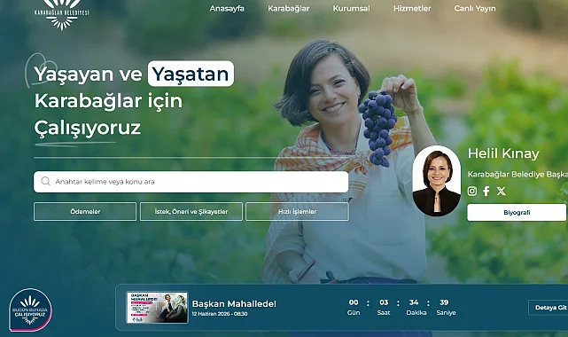 İzmir Karabağlar Belediyesi web sitesini yeniledi