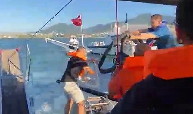İzmir'de denizde korku dolu anlar: Su alan teknedeki 6 yolcu kurtarıldı
