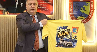 İzmir'de taksicilerden 'korsana hayır' mesajı