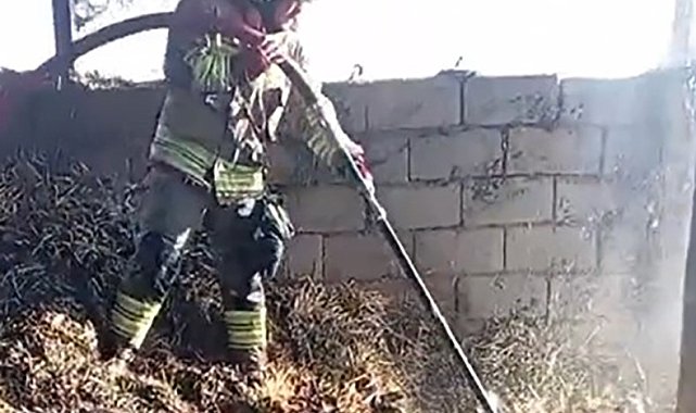 Kahramanmaraş'ta ahır yangını korkuttu