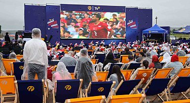 Kapadokya'da milli maç heyecanı