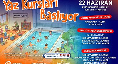 Karabük'te yaz kursları için kayıtlar başladı