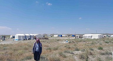 Karapınar'da mevsimlik tarım işçilerinin kaldığı çadır kentte inceleme