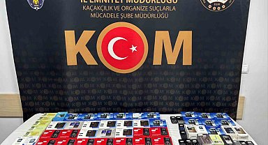 Kastamonu'da 102 adet kaçak cep telefonu ele geçirildi