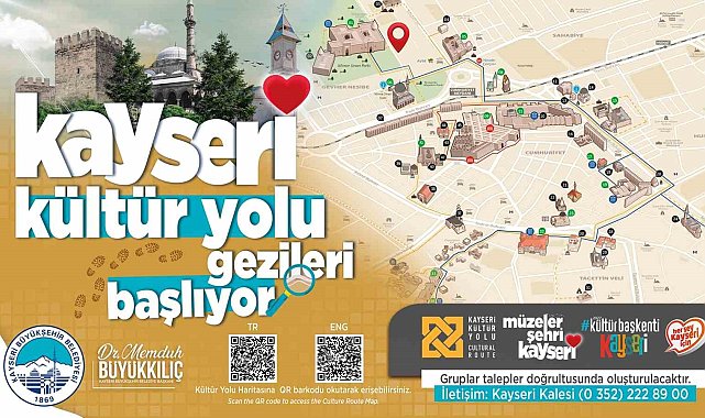 Kayseri kültür yolu gezileri başlıyor