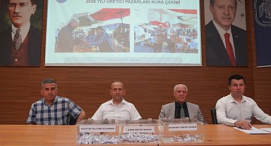 Kayseri Melikgazi'de Üretici Pazar'ı için kura çekimi