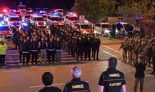 Kayseri polisi tarihi operasyona bu sözlerle başladı: "Bugün Kayseri'nin huzuru, asayişi ve güvenliği açısından tarihi bir gün"