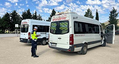 Kilis'te okul servislerine jandarma denetimi