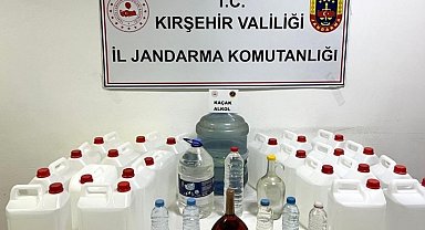 Kırşehir'de kaçak alkol operasyonu: 120 litre ele geçirildi