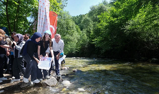 Kocaeli Kiraz Dere'ye 50 bin yavru balık bırakıldı