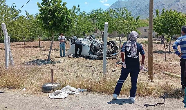 Kontrolden çıkan otomobil takla attı: 1 yaralı