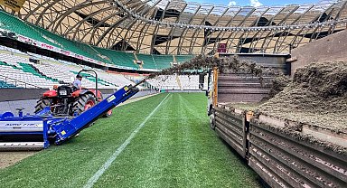 Konya Büyükşehir Stadı'nda renovasyon çalışmaları