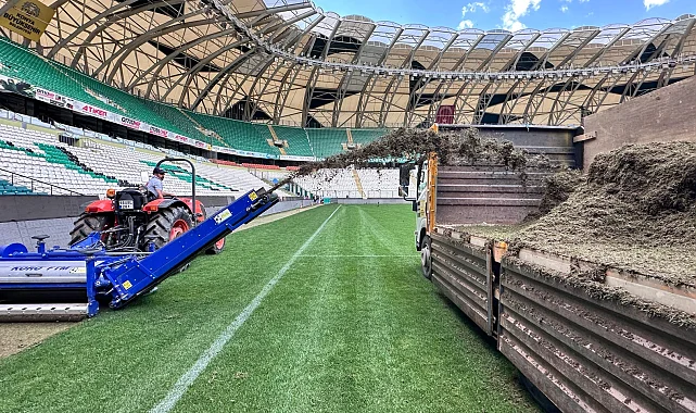 Konya Büyükşehir Stadı'nda renovasyon çalışmaları