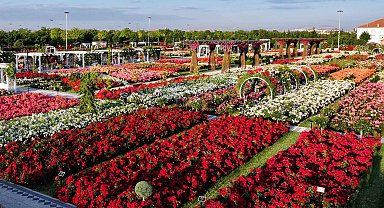 Konya Karatay'da 190 çeşit gül ile görsel şölen
