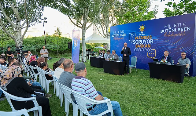 Konya Selçuklu'da vatandaş soruyor, başkan cevaplıyor